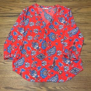 Anne Carson Paisley Print Blouse